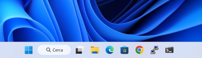 Windows 11: disattivare la casella di ricerca nella barra delle applicazioni
