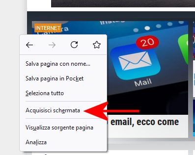 Come catturare una pagina web senza installare alcuna estensione
