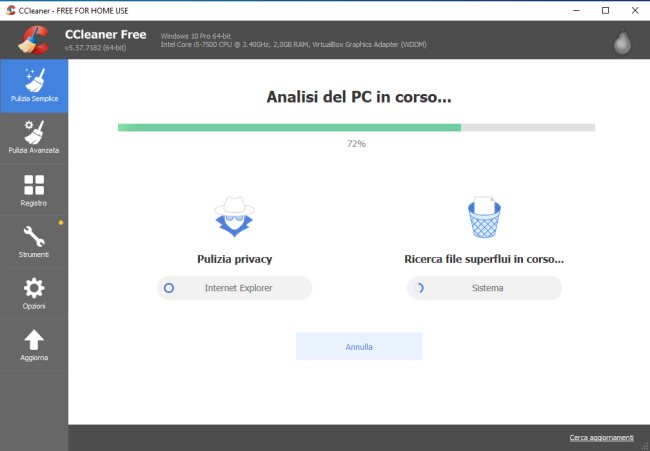 CCleaner introduce la pulizia del sistema semplificata