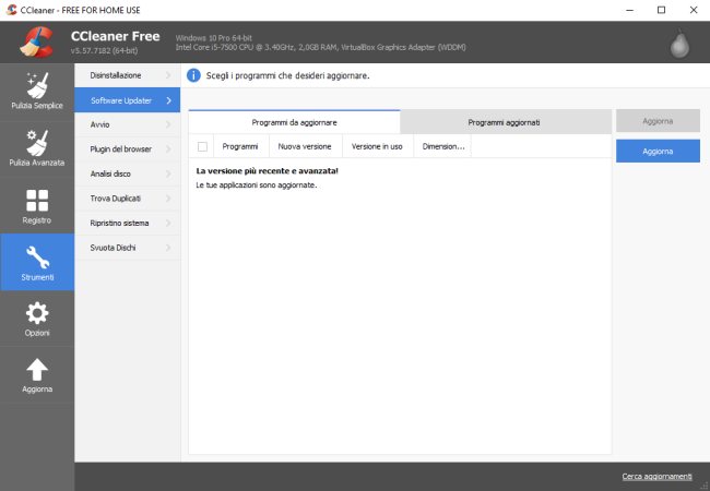 CCleaner introduce la pulizia del sistema semplificata