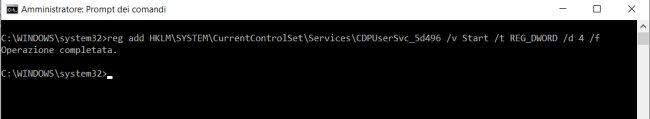 Windows 10, CDPUserSvc e utilizzo elevato della CPU