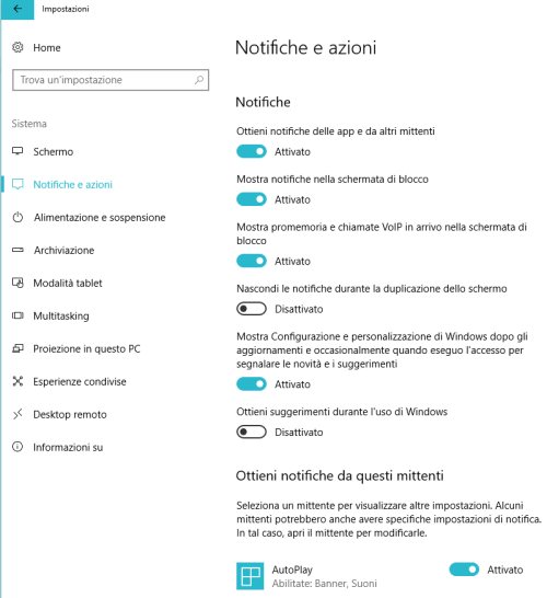 Centro notifiche Windows 10: come rimuoverlo o personalizzarlo