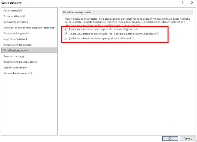 Centro protezione Word: a cosa serve e come preserva sicurezza e privacy