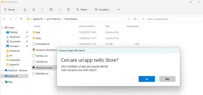 Windows 10 e 11: messaggio Cercare un'app nello store al login e all'avvio di un programma