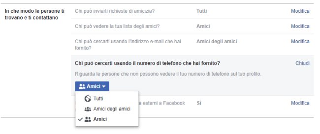 Cercare su Facebook a chi è intestato un numero di telefono è ancora possibile