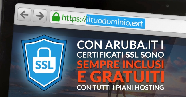 Certificato SSL Aruba, da oggi disponibile in hosting