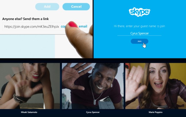 Le conversazioni di gruppo Skype si aprono al web