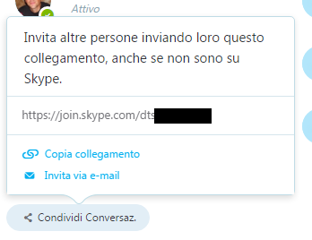 Chat di gruppo anche con chi non è utente Skype