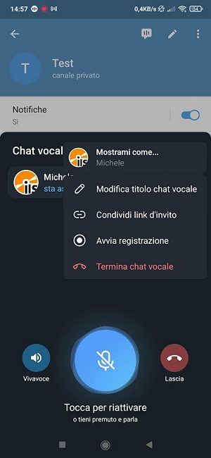 Telegram lancia le chat vocali senza limiti su canali e gruppi pubblici
