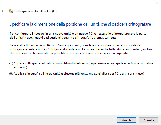 Chiavetta USB protetta con BitLocker To Go: come funziona