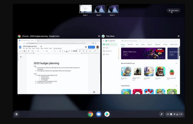 Chrome OS: in arrivo desktop virtuali, chiamate telefoniche e macchine virtuali per gli APK Android
