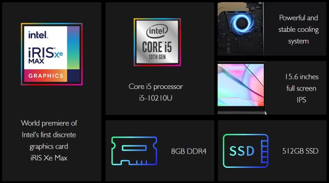 CoreBook Xe, il nuovo notebook con scheda grafica dedicata Intel Iris Xe Max
