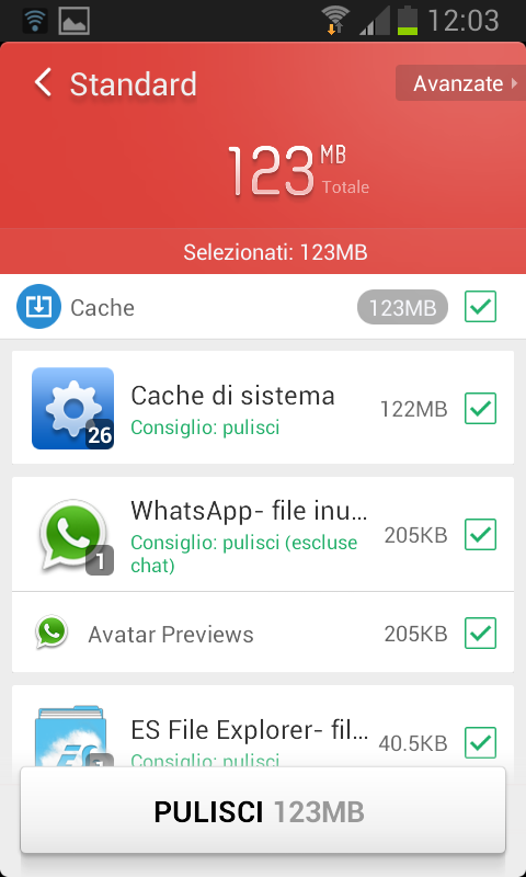 Pulire Android e scoprire le applicazioni pericolose con Clean Master