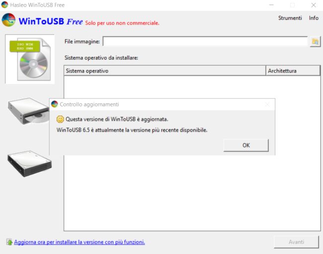 Copiare Windows su USB e clonare l'installazione