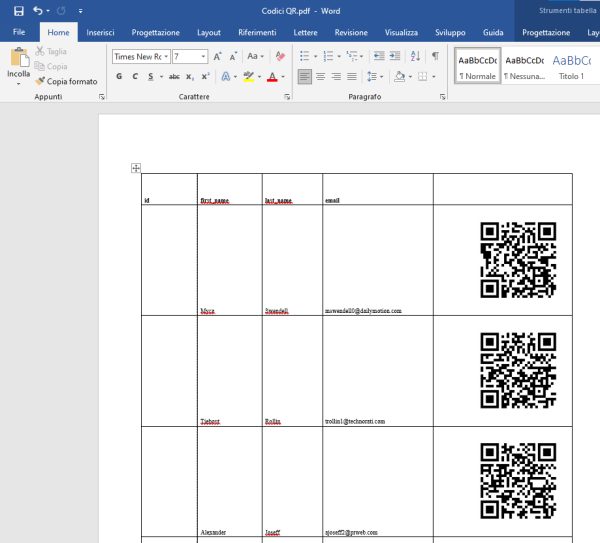 Come creare codici QR utilizzabili con Office