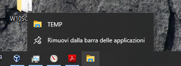 Windows 10: aggiungere collegamenti a unità e cartelle nella barra delle applicazioni