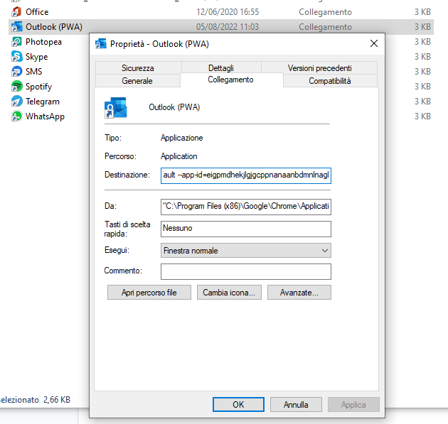 Installare YouTube, Outlook, Office, Telegram e qualunque sito come app