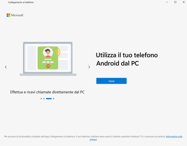 Windows 11: Collegamento al telefono Android