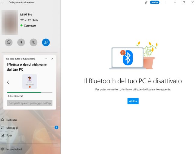 Windows 11: Collegamento al telefono Android
