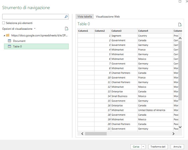 Come collegare Google Fogli con Microsoft Excel