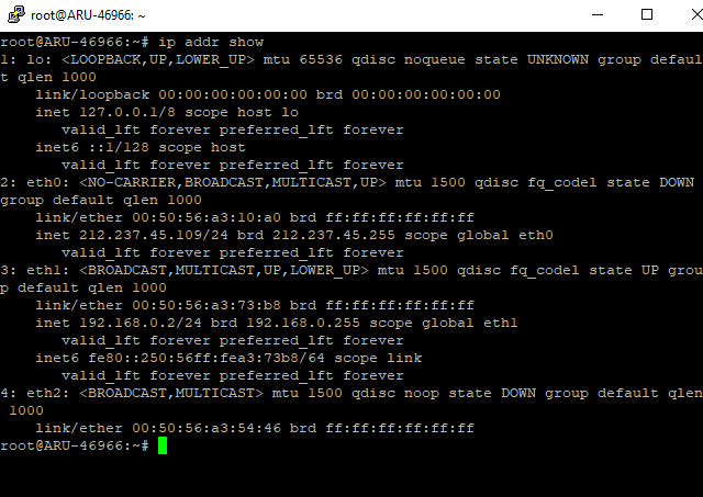 Comandi Linux per gestire la configurazione di rete