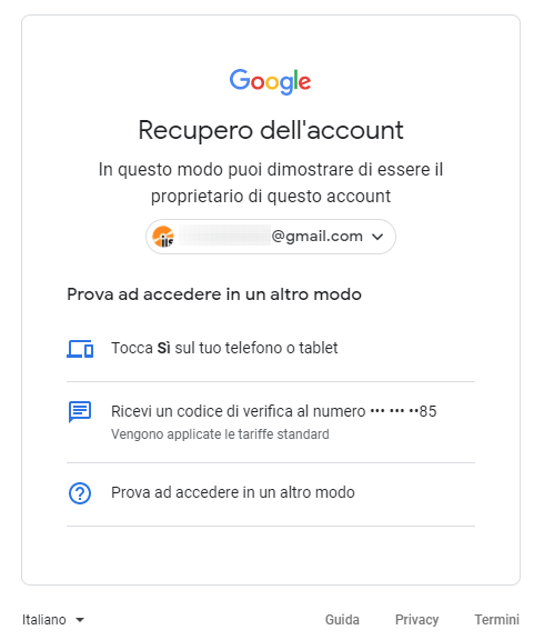 Come cambiare password Gmail