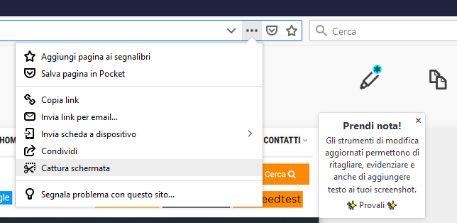 Come catturare una pagina web senza installare alcuna estensione