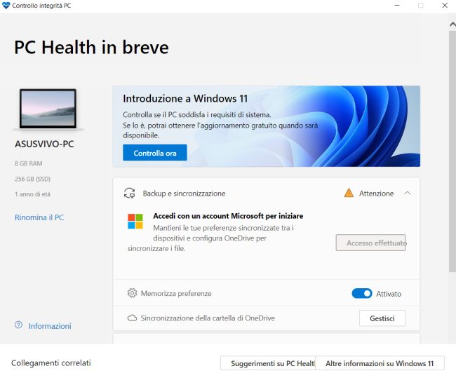 Come stabilire se il PC è compatibile con Windows 11
