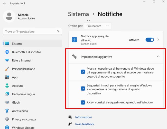 Windows 11, come disattivare la schermata Completiamo la configurazione del tuo dispositivo