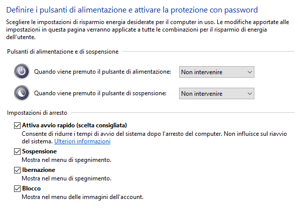 Notebook: evitare che il PC si spenga o vada in standby alla chiusura dello schermo
