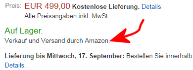 Comprare su Amazon.de dall'Italia