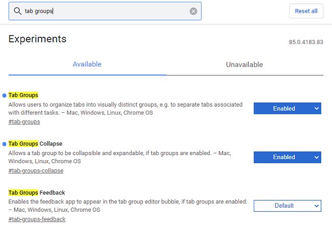 Comprimere le schede aperte in Google Chrome