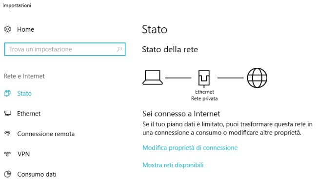 Condividere file e cartelle in Windows 10