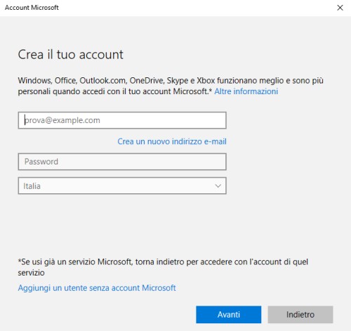 Condividere file e cartelle in Windows 10