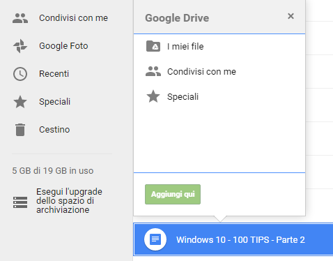 Condividere file su Drive con i link simbolici