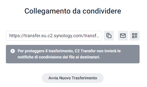 Condividere file in sicurezza con Synology C2 Transfer