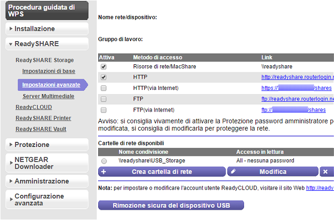 Condividere file e stampanti in locale e in remoto con i router Netgear