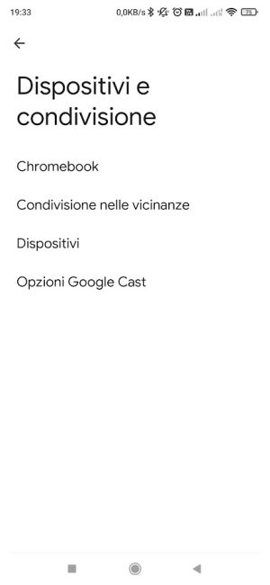 Condivisione nelle vicinanze, per trasferire dati tra dispositivi Android