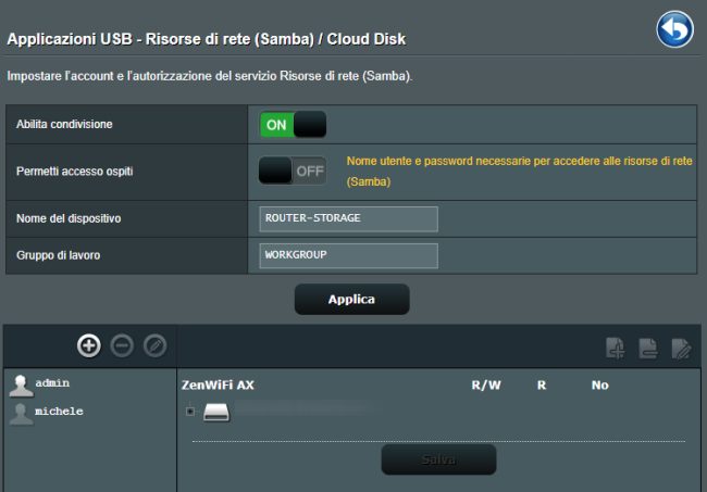 Come collegare hard disk e SSD al router