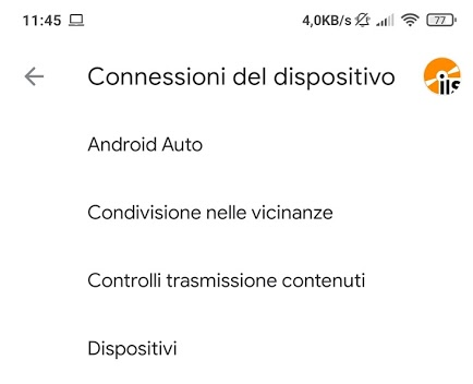Condivisione nelle vicinanze, per trasferire dati tra dispositivi Android