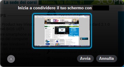 Come condividere schermo in Skype