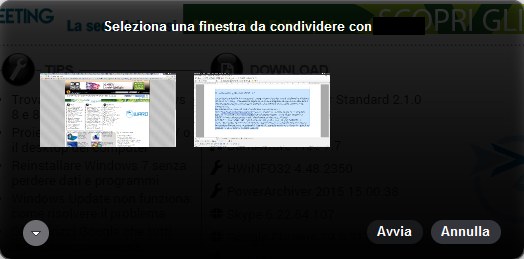 Come condividere schermo in Skype
