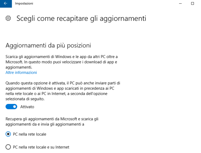 Connessione lenta con Windows 10