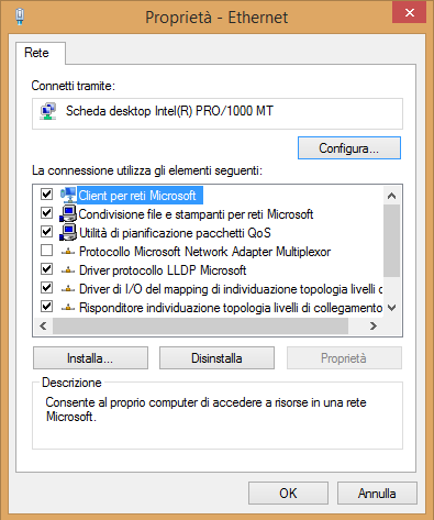 Connessione limitata o assente in Windows 8.1: come risolvere
