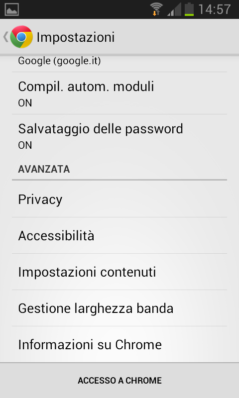 Ridurre il consumo di dati su Android