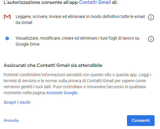Contatti Gmail: come esportarli