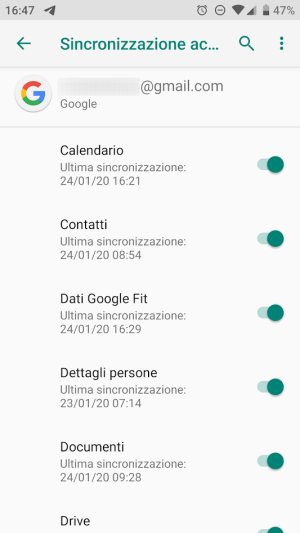 Come usare Contatti Google su Android