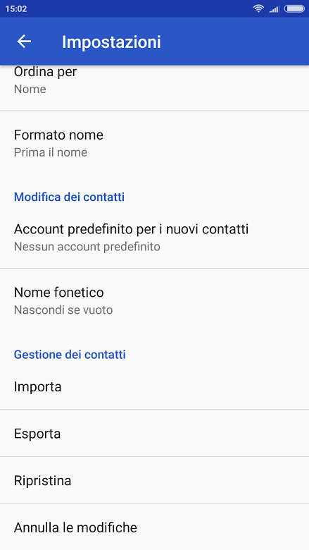 Come usare Contatti Google su Android