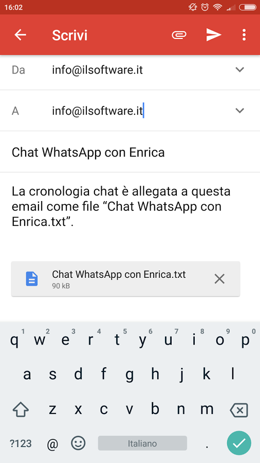 Conversazioni WhatsApp, come esportarle