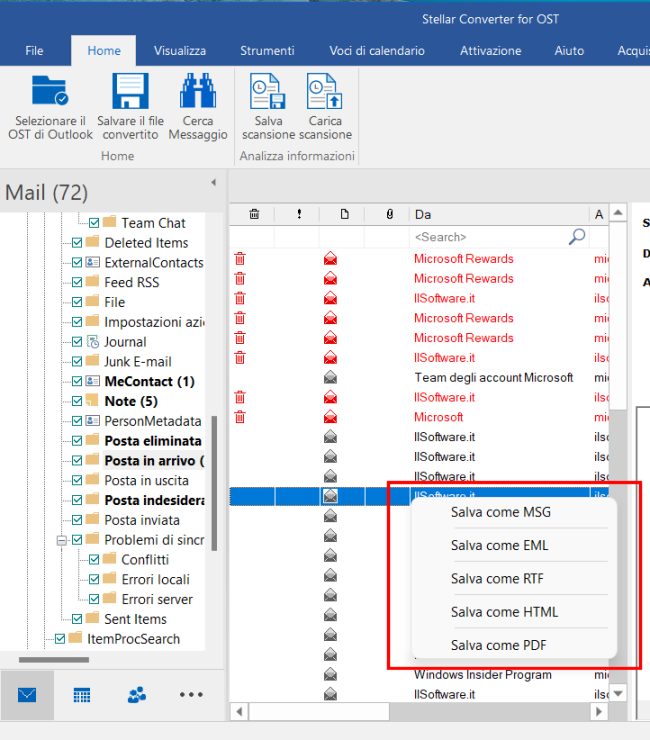 Come convertire OST in PST in Outlook